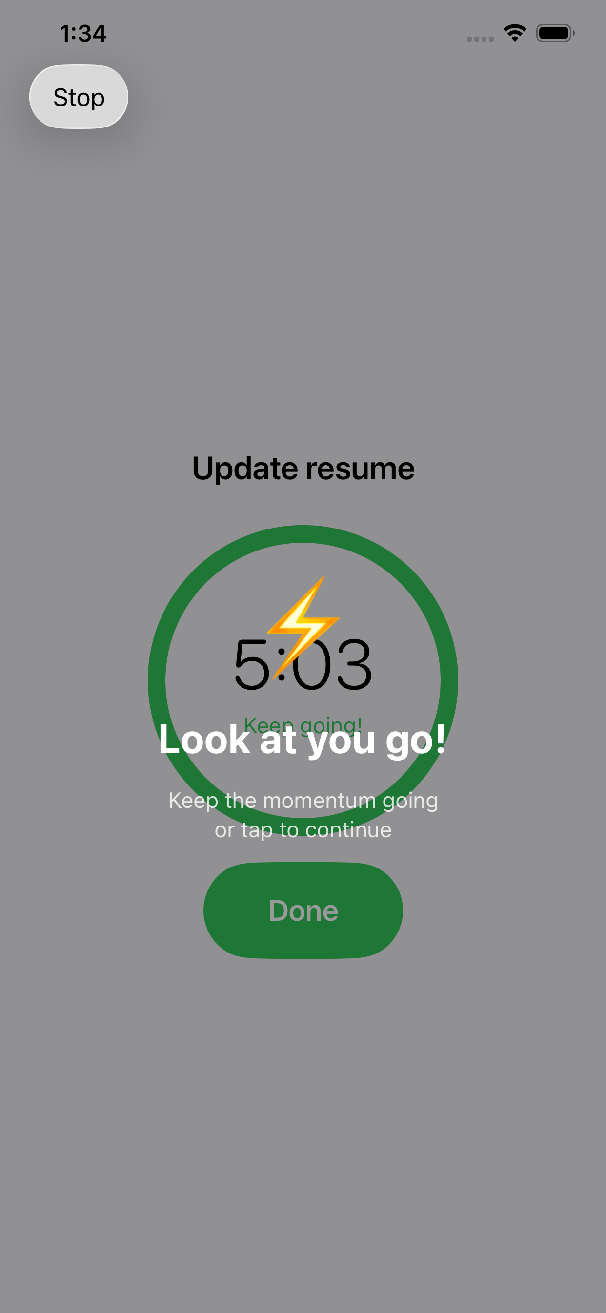 First Five app screenshot